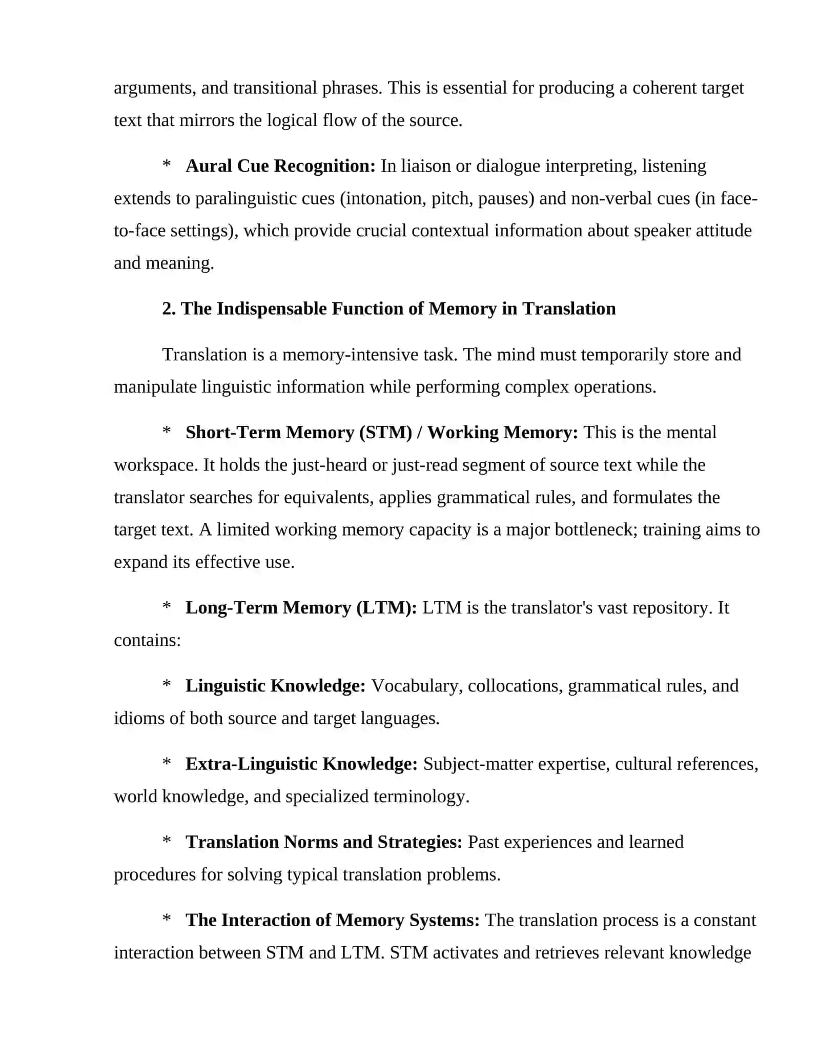 The role of Listening and Memory Training in Translation Competence 4
