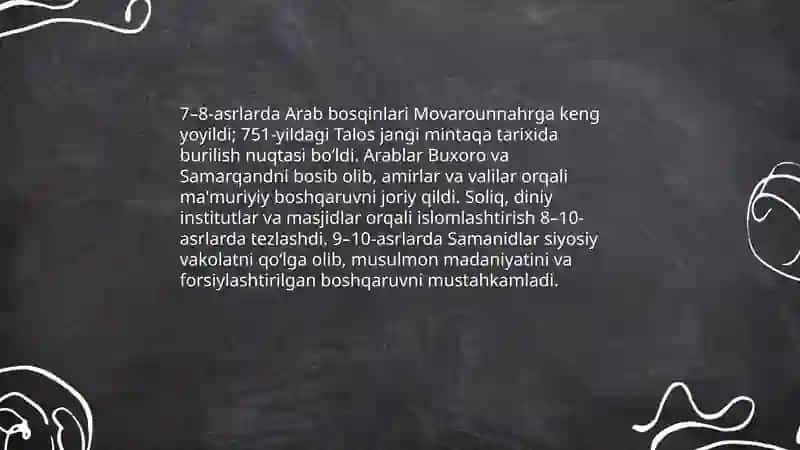 Markaziy osiyoga islomning kirib kelishi 4