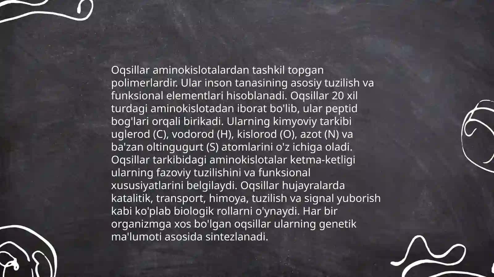 Oqsillar va ularning turlari 4
