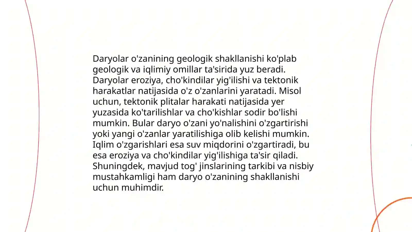 Daryolarning geologik faolyati 4