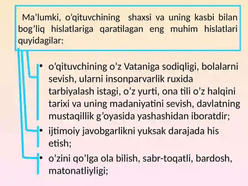 №13.BO’LG’USI O’QITUVCHI SHAXSI SIFATLARI 4
