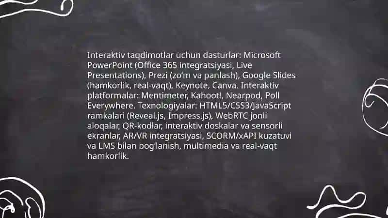 Taqdimot va dizayn sohasida axborot texnologiyalari 4