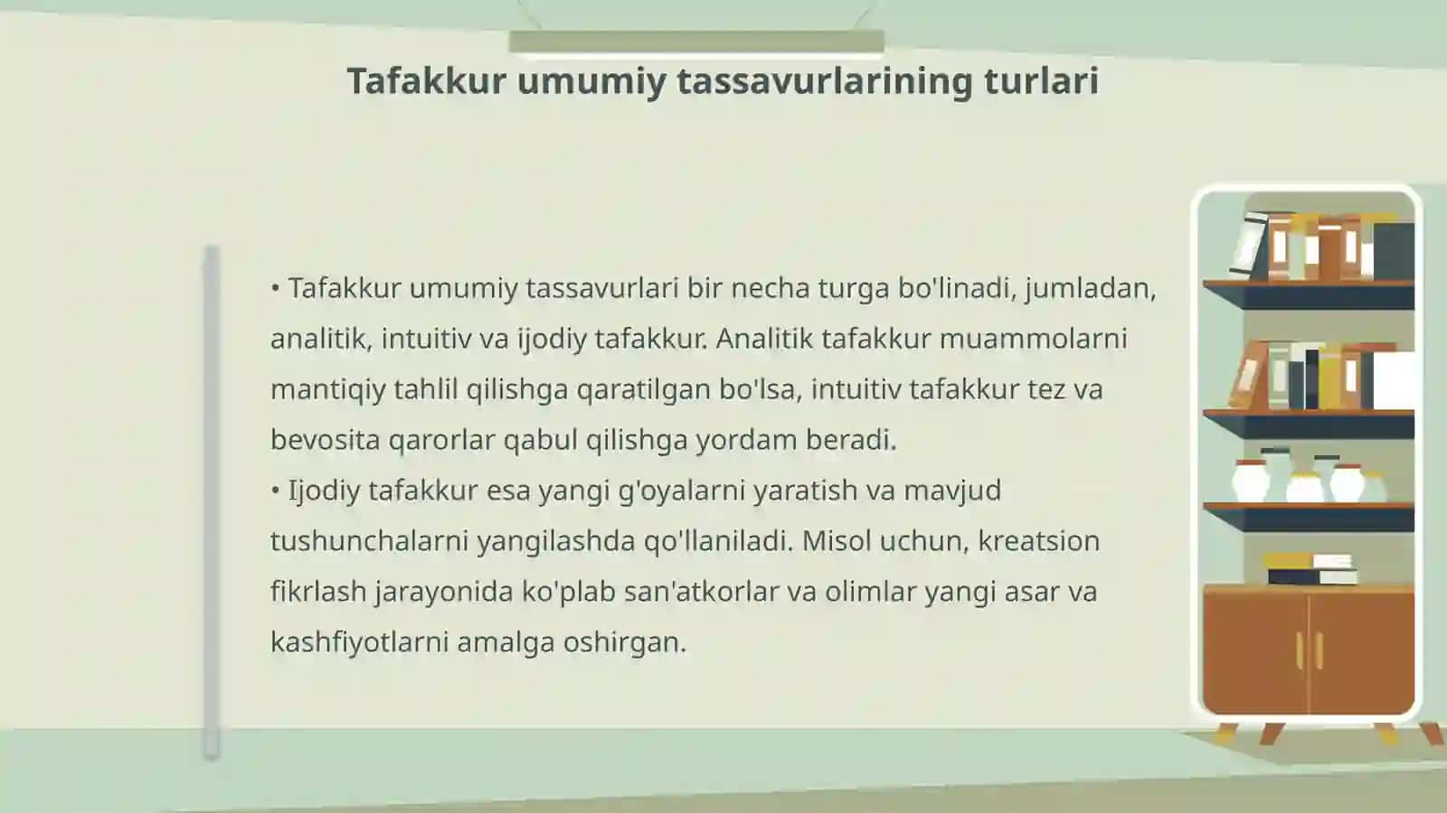 Tafakkur umumiy tassavurlar va nazariy yondashuvlar 4