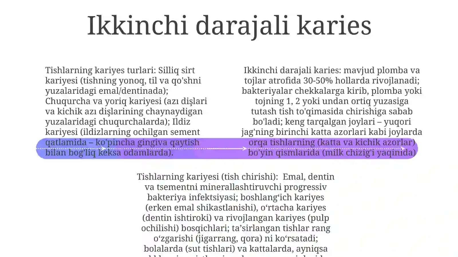 Tishlardagi karies turlari 4