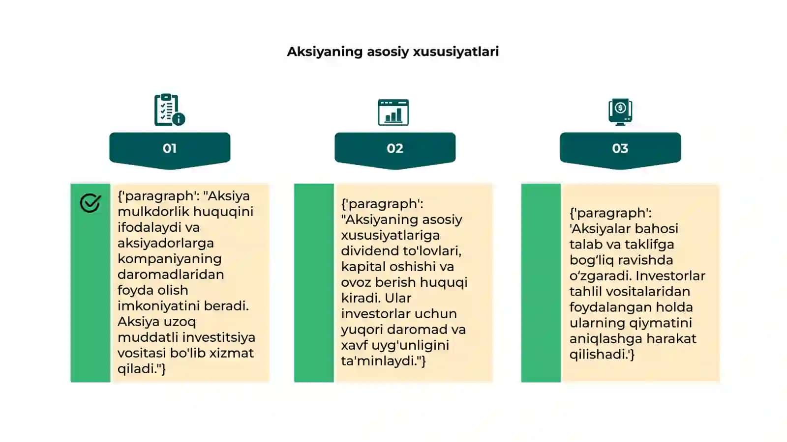 Aksiya va obligatsiyalar, ularning xususiyatlari va baholanishi 4