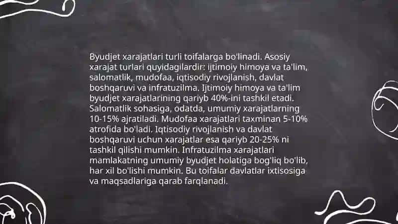 Davlat byudjeti xarajatlari tizimi 4