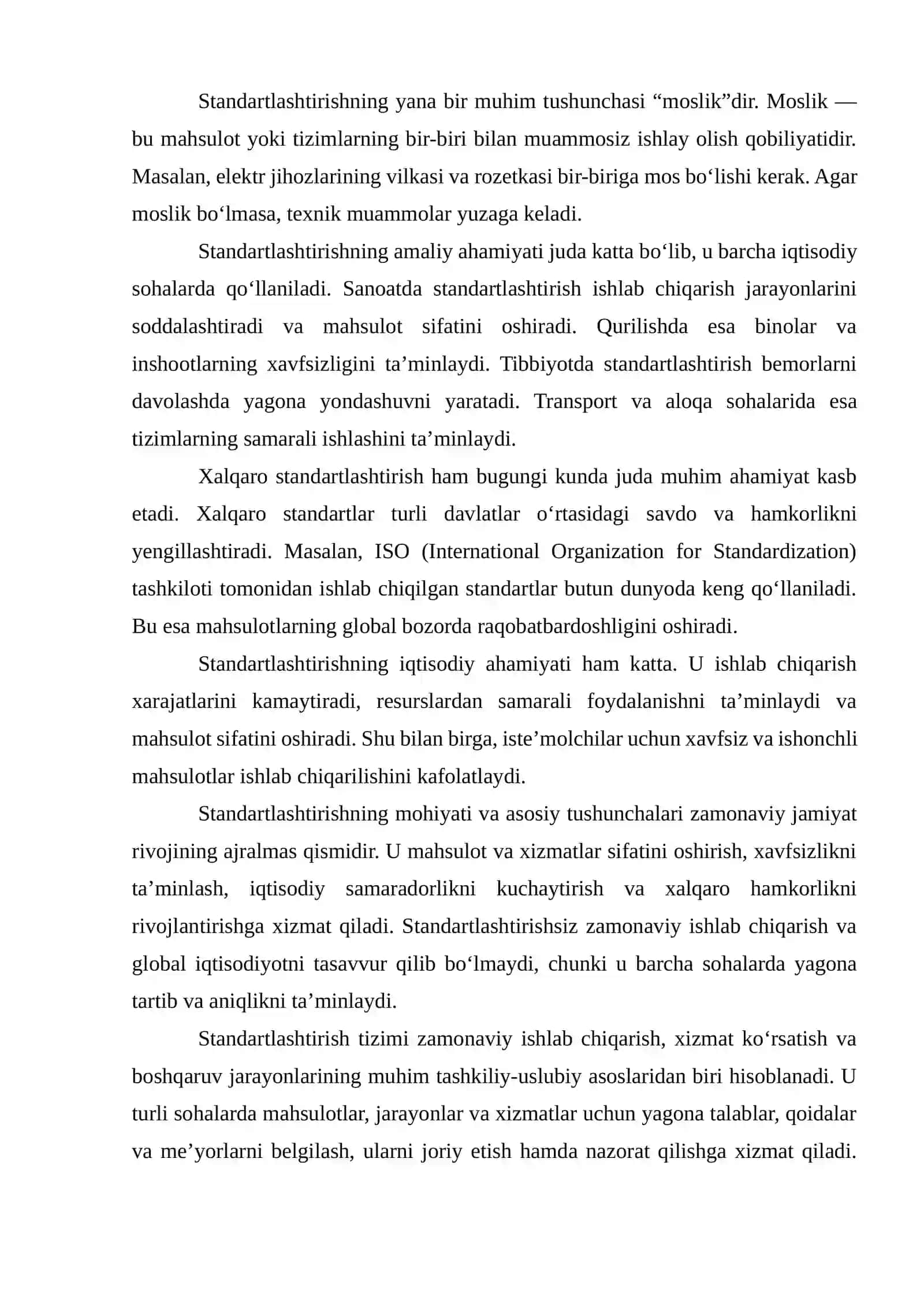 Standartlashtirish asoslari 4