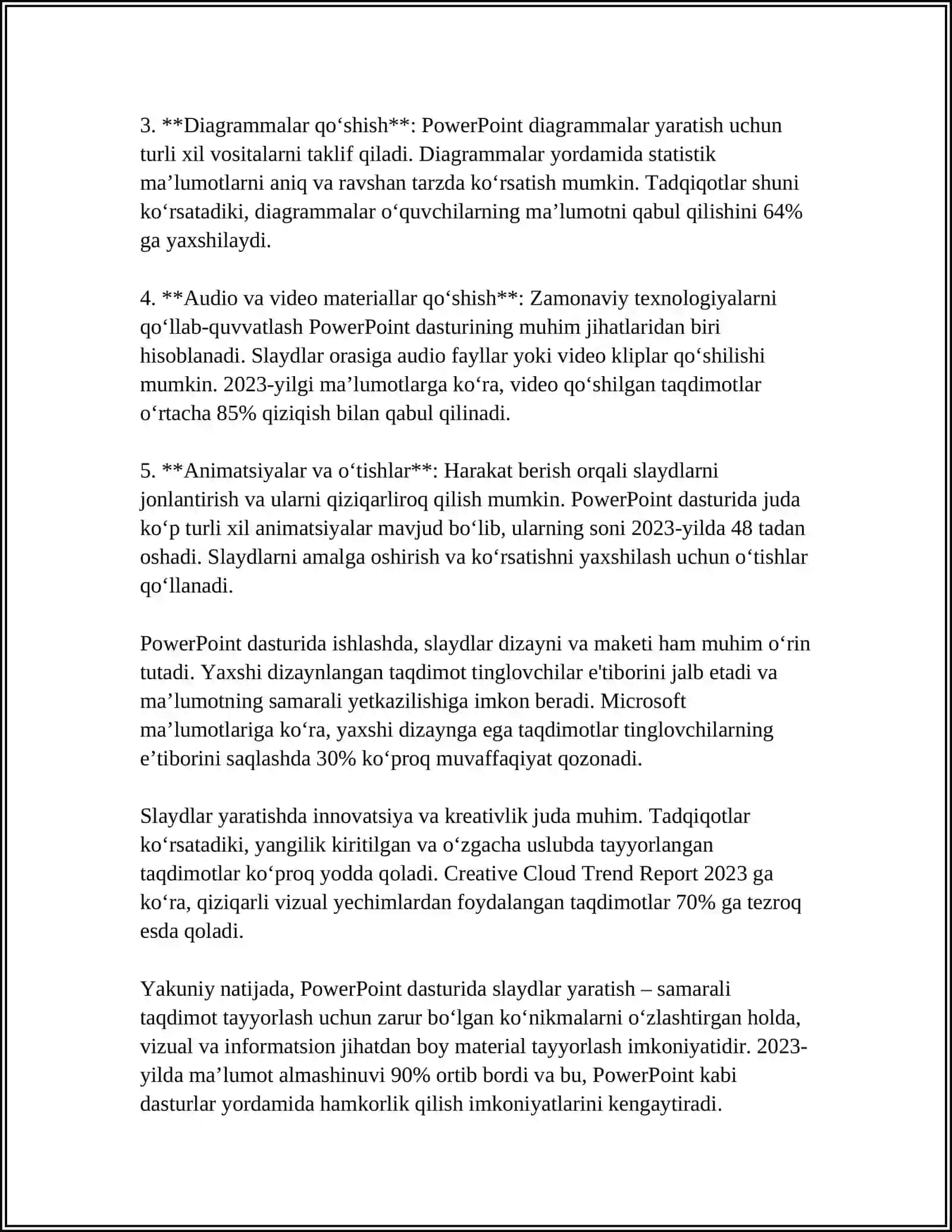 MS POWER POINT DA SILAYDLAR REJIMIDA ISHLASH 4