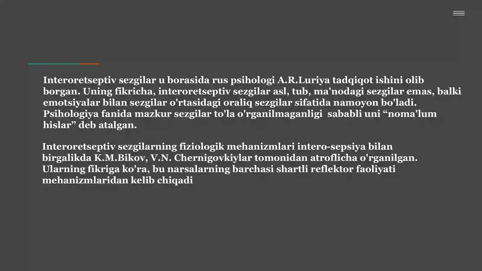 Sezgilar va uning nerv-fiziologik asoslari 4
