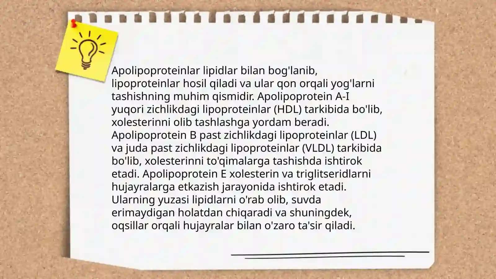 Xolesterin tashilishida qatnashuvchi apo oqsillar 4