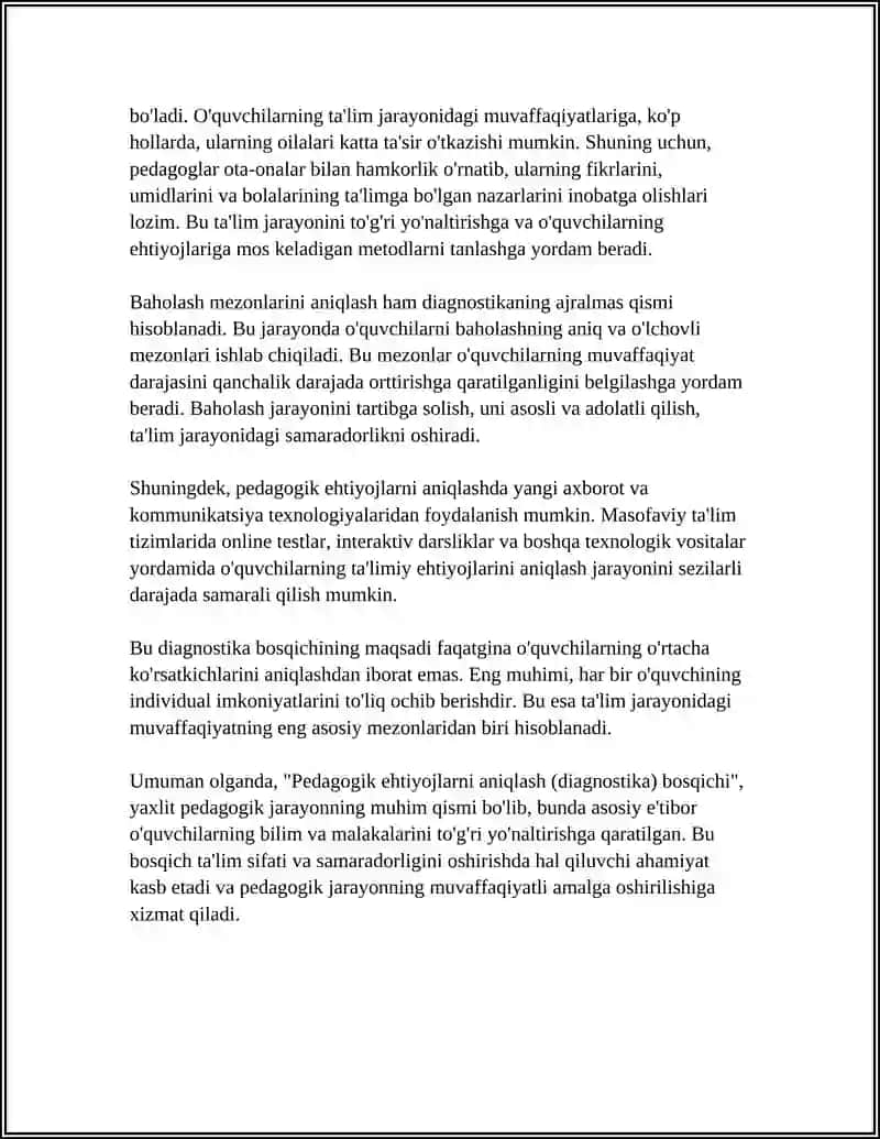 YAXLIT PEDAGOGIK JARAYON BOSQICHLARI 4