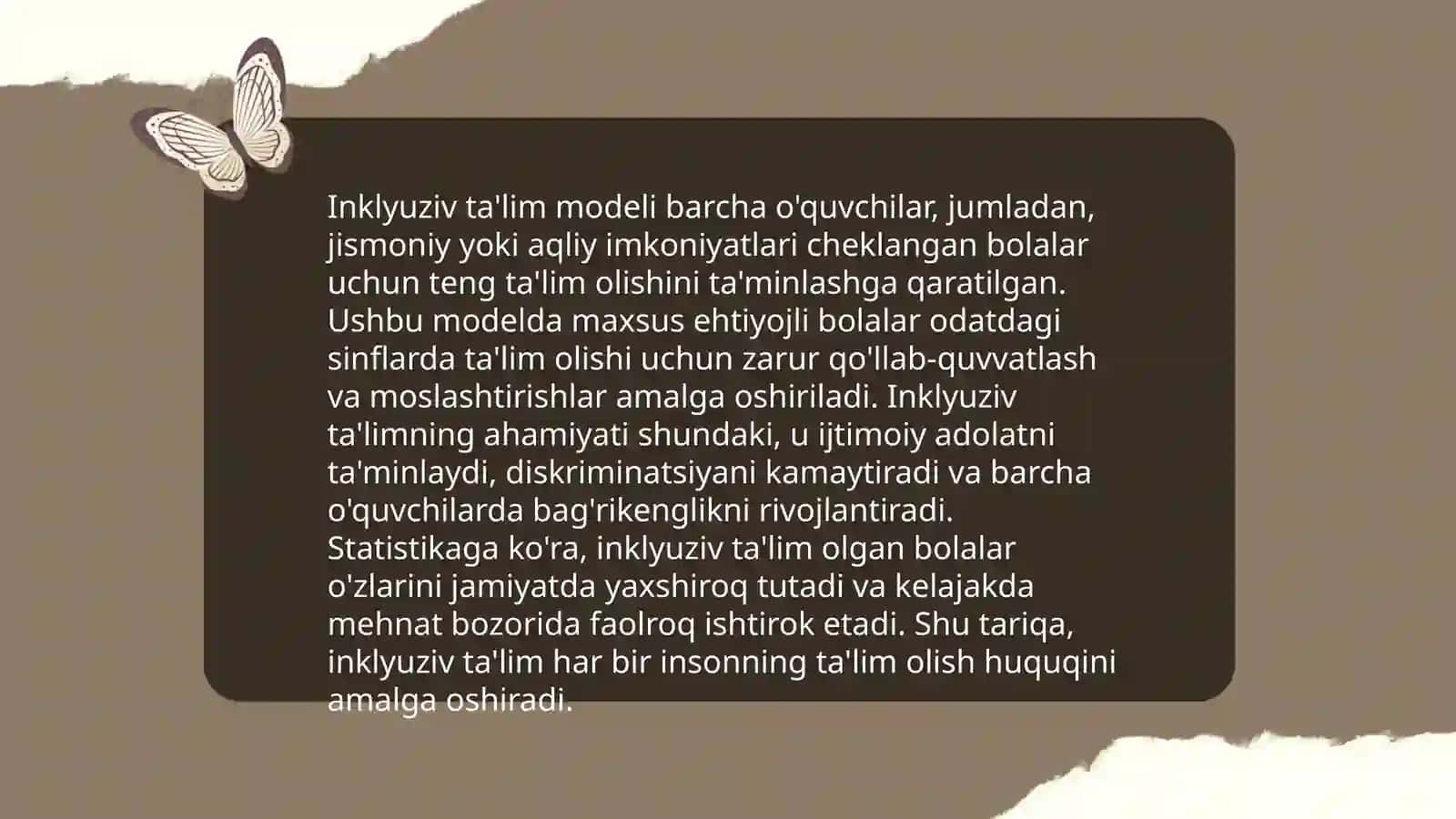 Inklyuziv ta’limn modellari tahlili va xususiyatlari 4