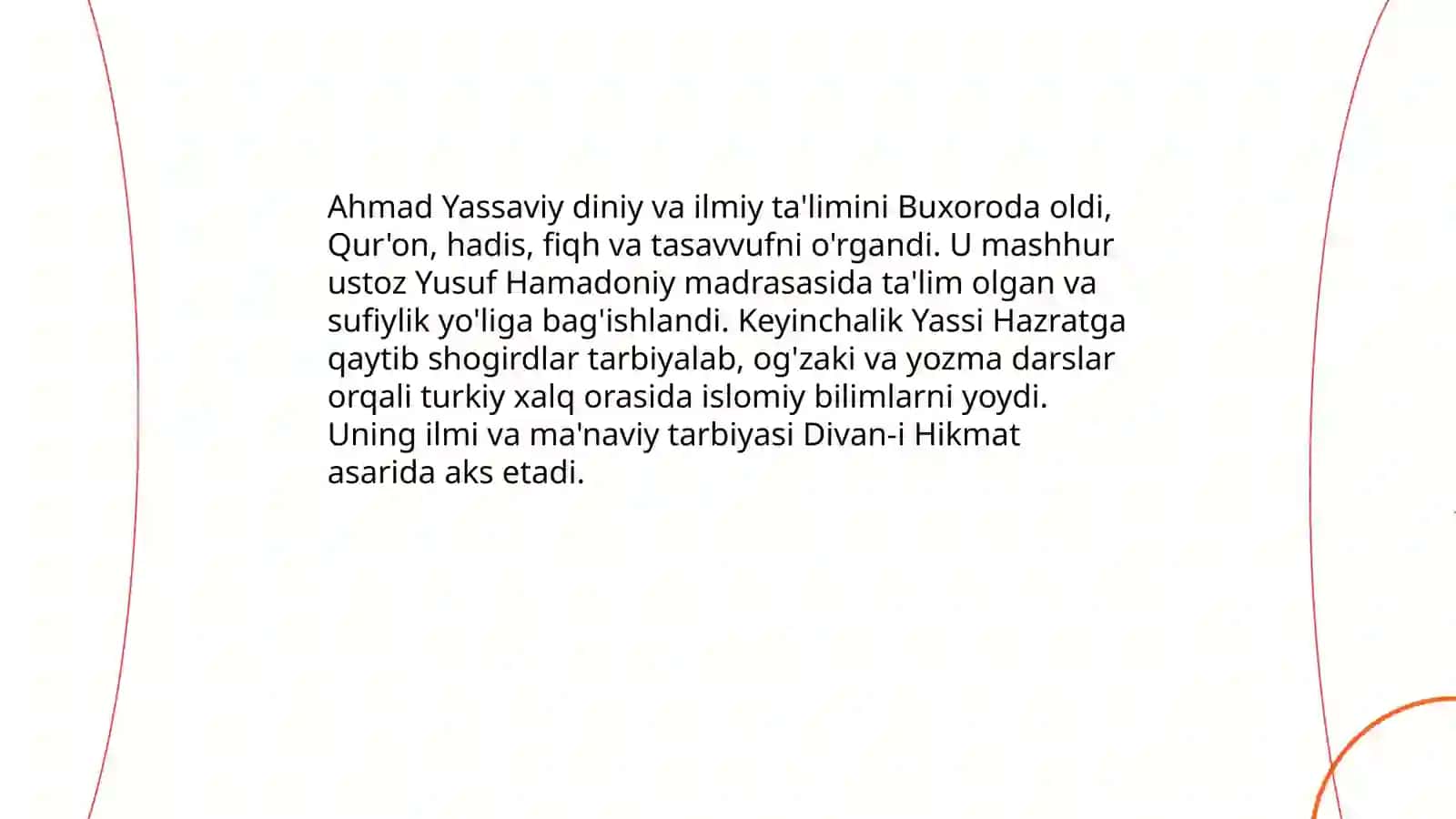Ahmad Yassaviy hayoti, ijodi va asarlari 4