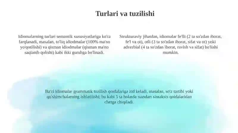 Turgʻunsoʻzbirikmalari.Iboralar 4