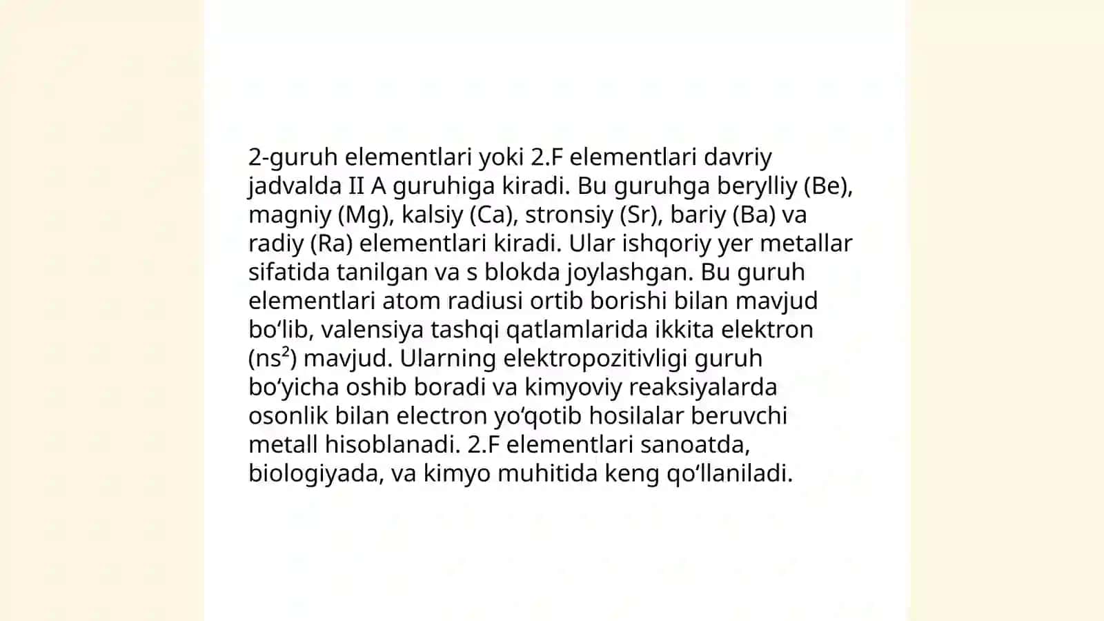 F elementlar kimyosi 4