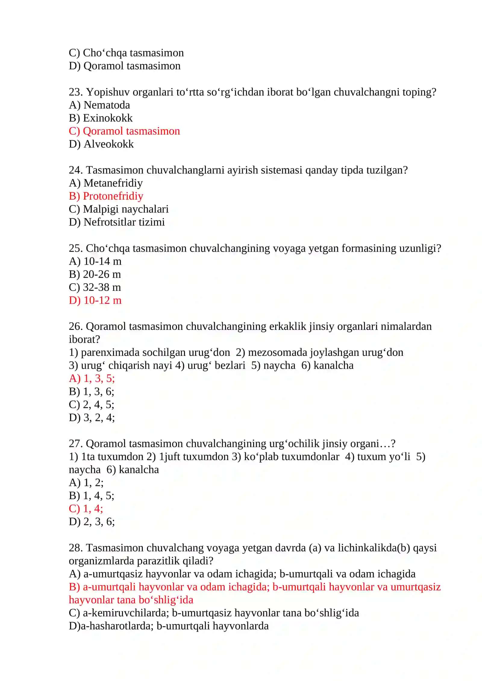 Umurtqasizlar zoologiyasi 4