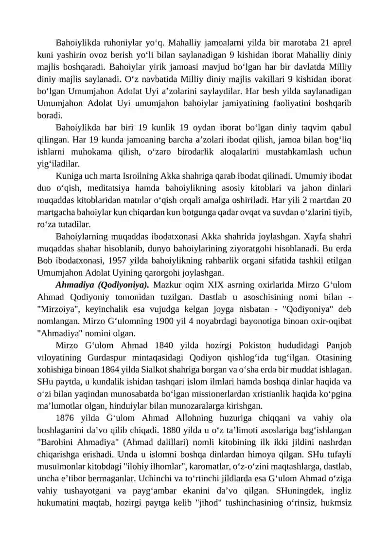 YANGI DINIY HARAKATLAR VA SEKTALAR 4