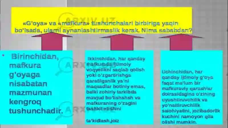 Ilg‘or g‘oya prinsip kuzatish va xulosalarning mazmuni va mohiyati 4