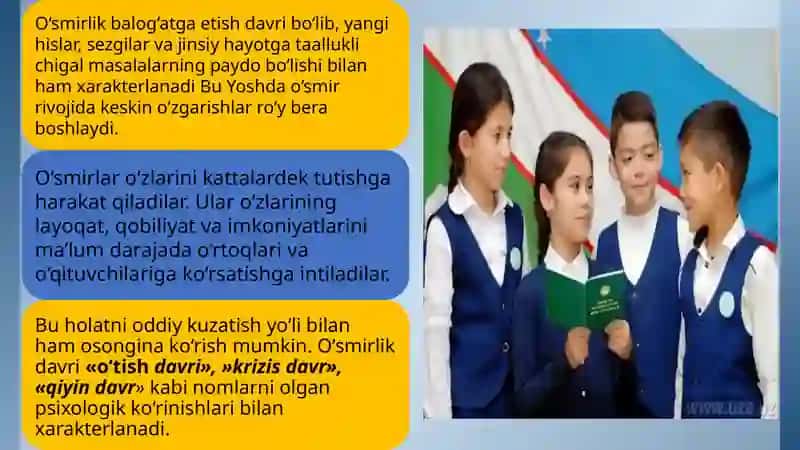 O‘smirlik davri 4