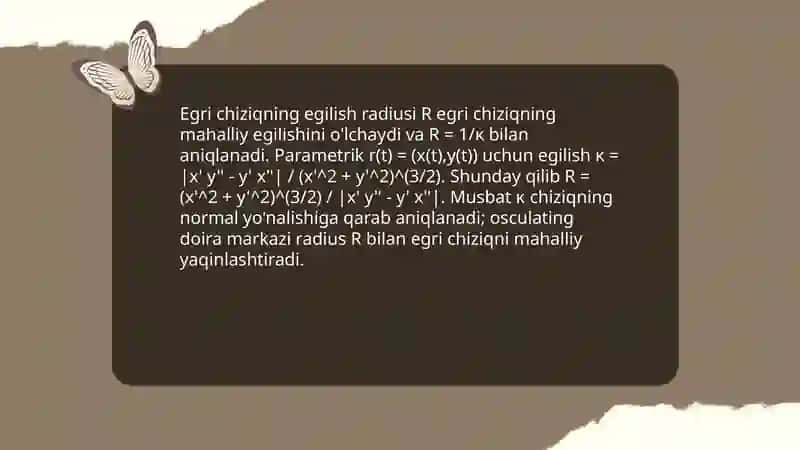 Egri chiziq urinmasi va normali 4