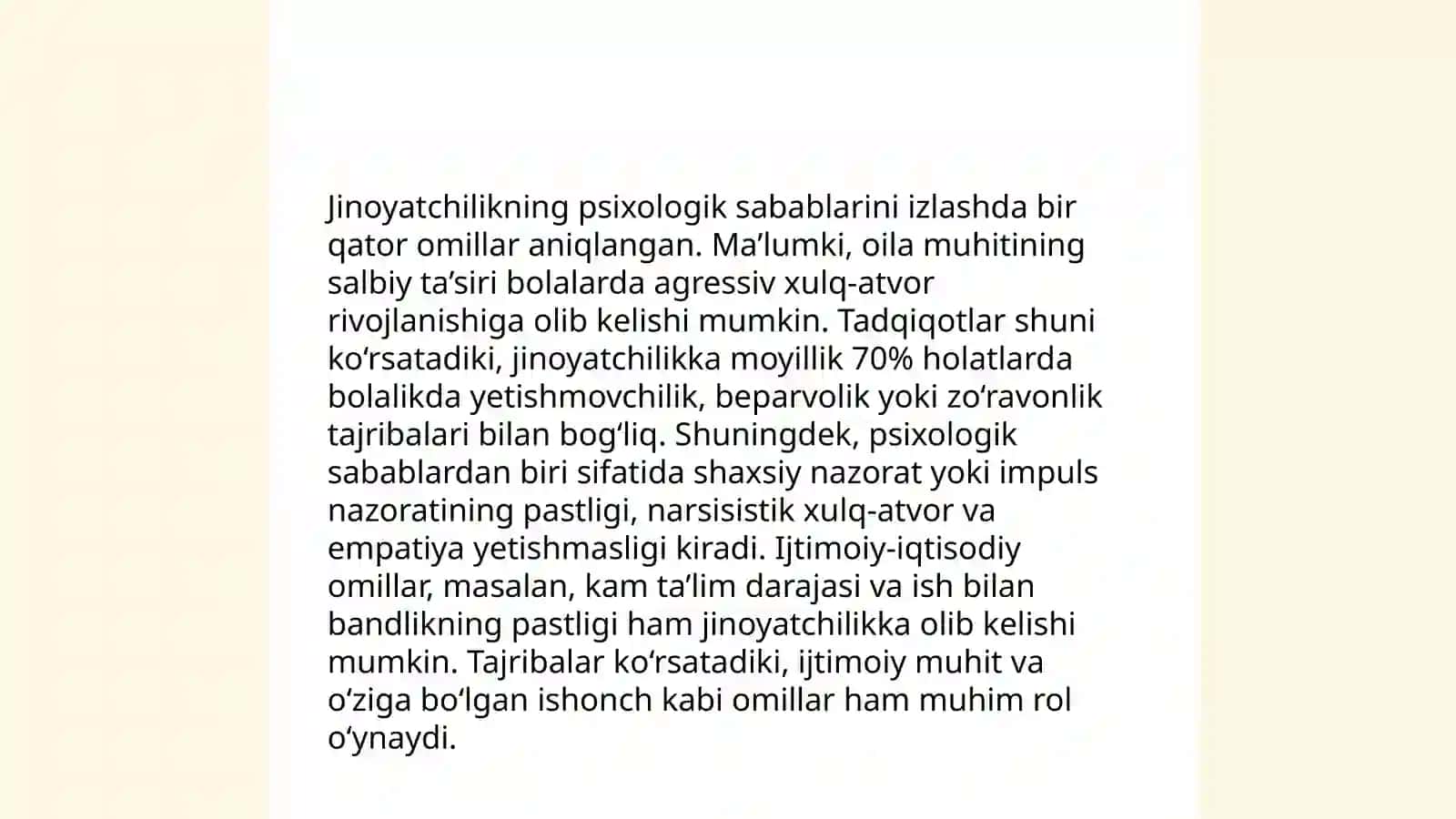Jinoyatni aniqlashning psixologik xususiyatlari 4
