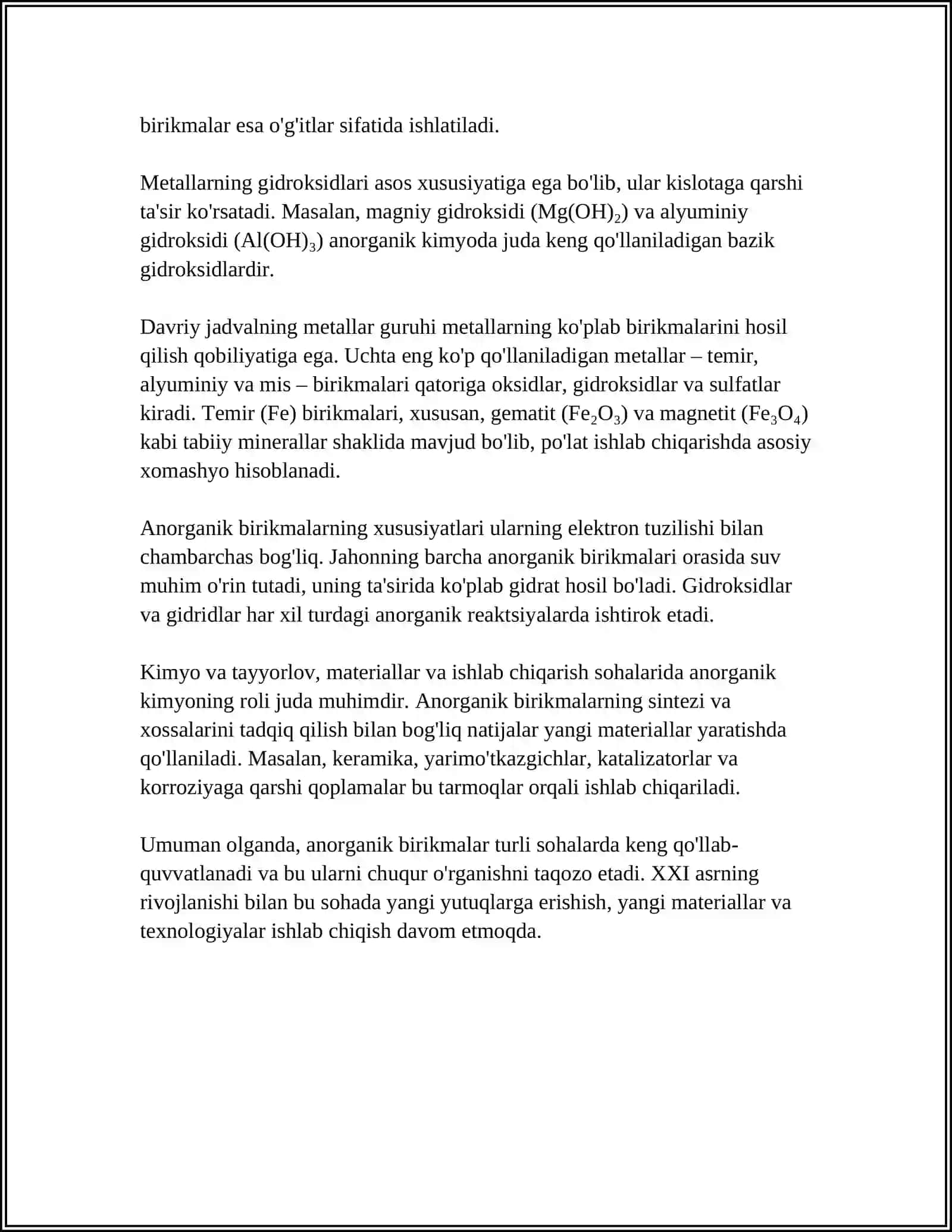 ANORGANIK BRIKMALAR 4