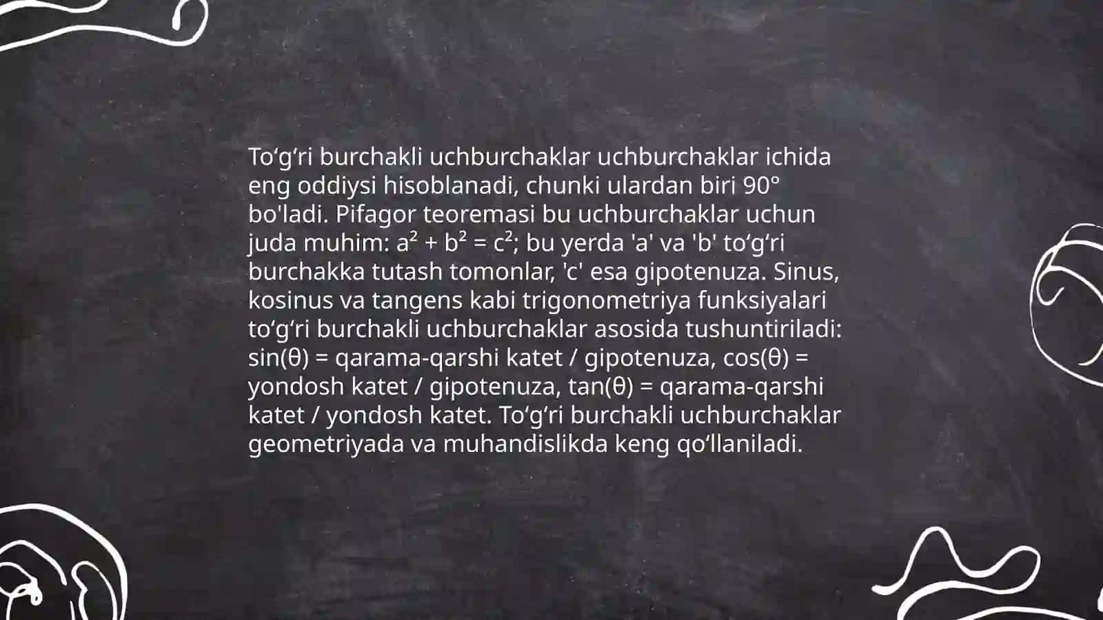 Uchburchaklar 4