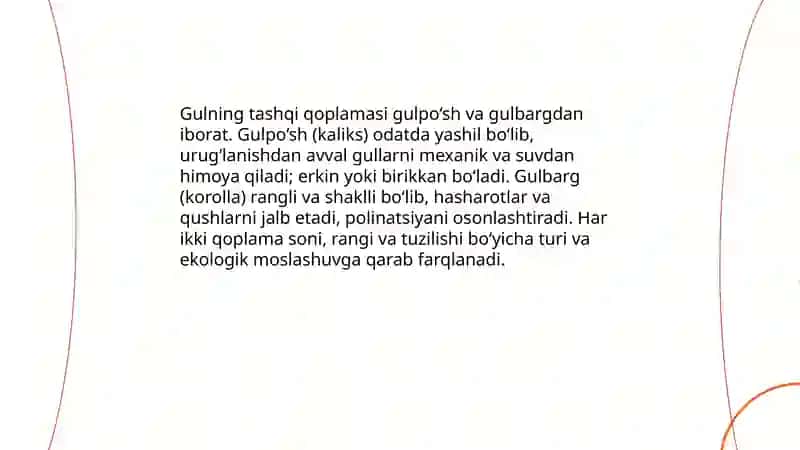 Gullarning tuzulishi va xillari 4