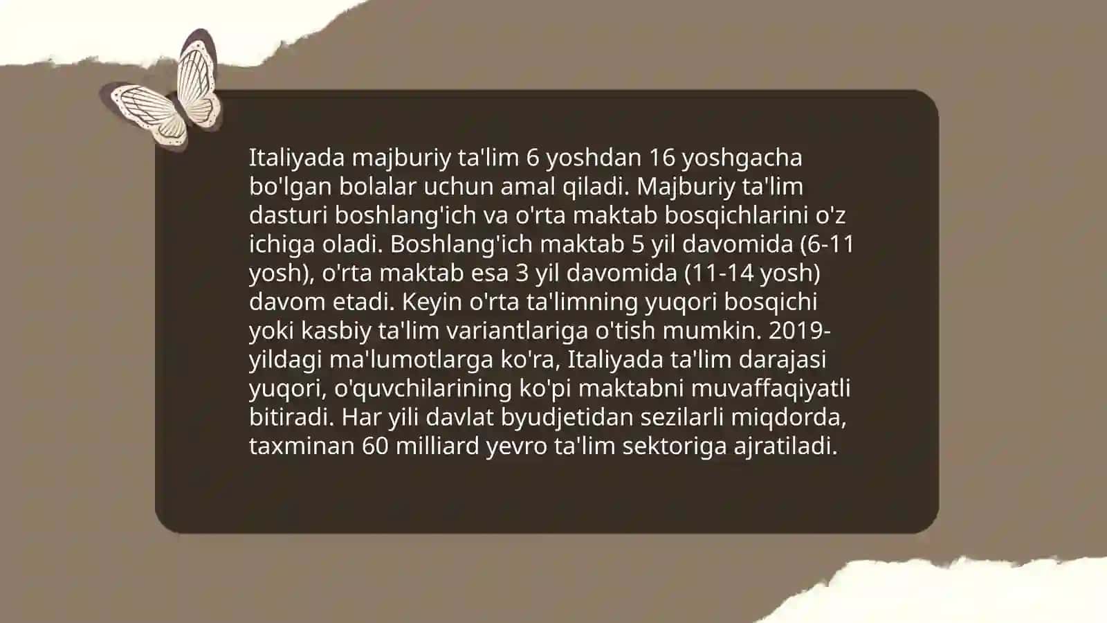 Italiyada ta'lim tizimi 4