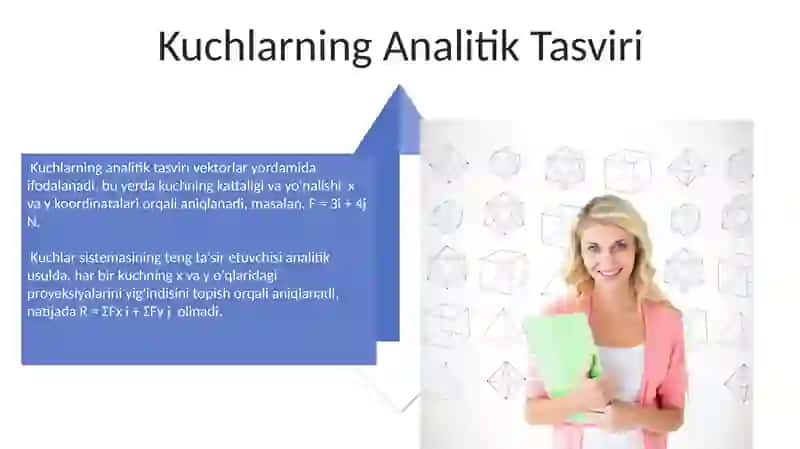 Kuchlarni geometrik va anolik usulda qôllash 4
