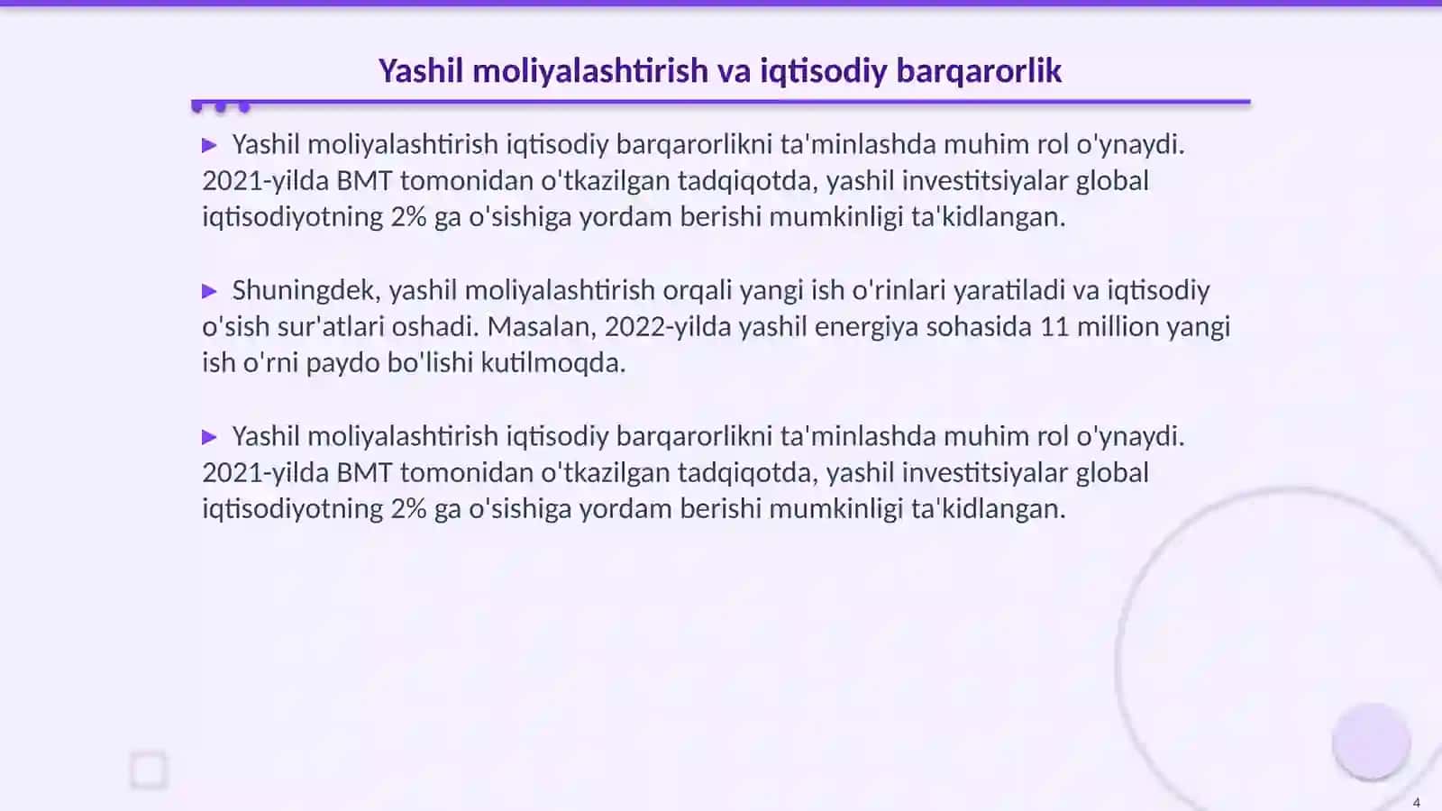 Global yashil moliyalashtirish tendensiyalari 4