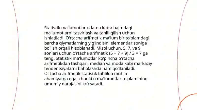 Oʻrtacha arximetik qiymat va xatolikka doyir masalalar 4