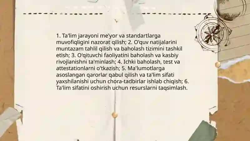 Maktabni boshqarishda maktab direktorining vazifalari 4