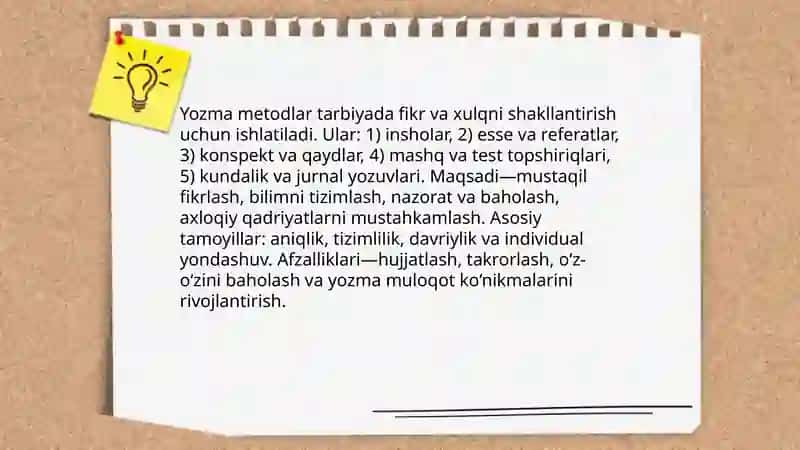 Tarbiyaning umumiy metodlari 4