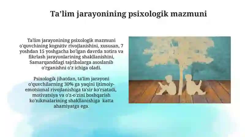 Ta'lim va psixologik rivojlanish munosabati 4