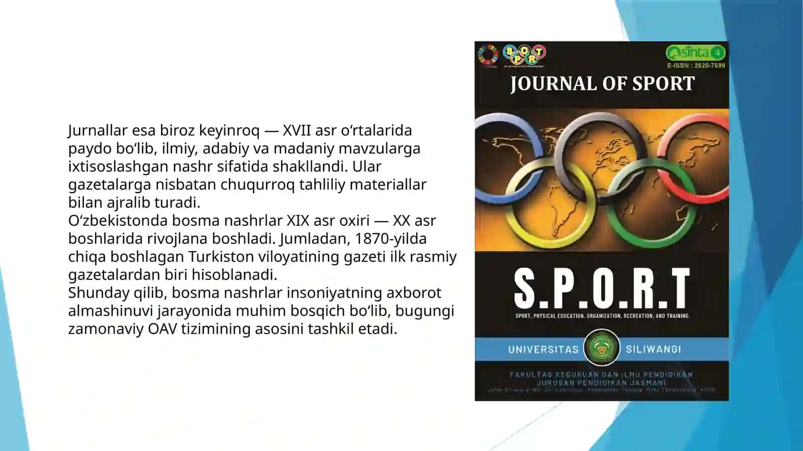 O’zbekiston Respublikasida ommaviy axborot vositalarining faoliyati 4