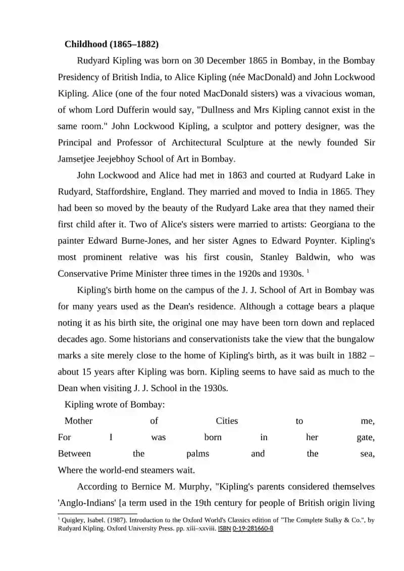 CHILDREN'S TALES IN THE LITERARY HERITAGE OF RUDYARD KIPLING 4