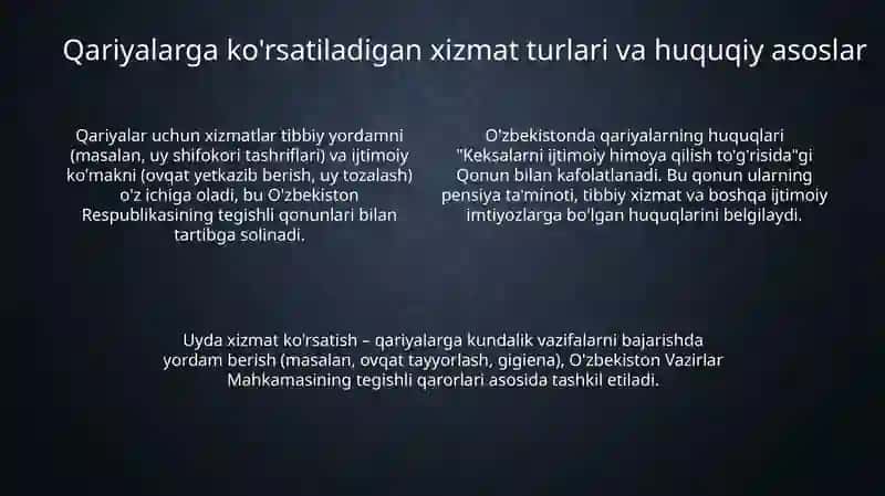 Qariyalar bilan ijtimoiy xizmat 4