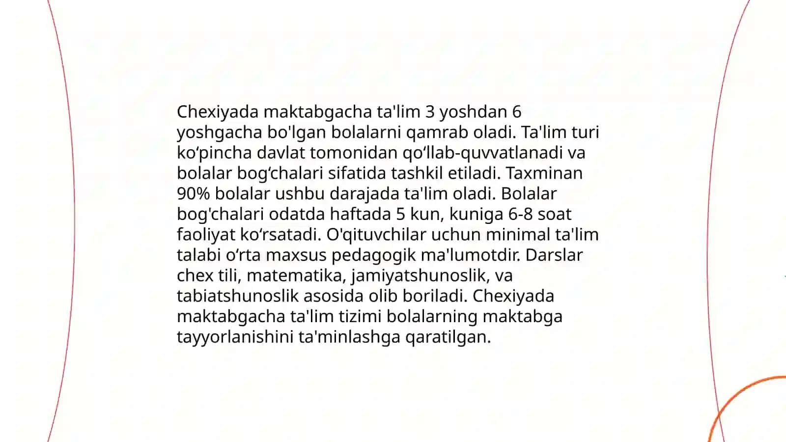 Chexiya davlatida ta'lim tizimi 4