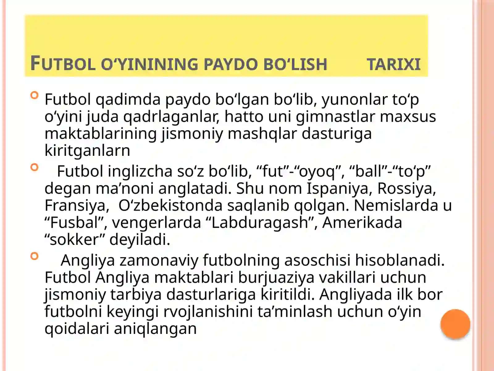 Futbol o‘yinining paydo bo‘lish tarixi 4