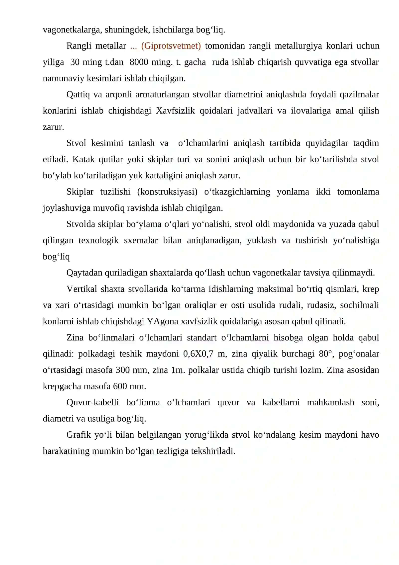 Vertikal shaxta stvollarini o'tish jarayonlari 4