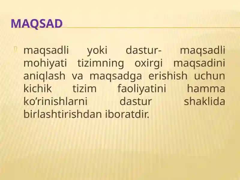 TEXNIK TIZIMLAR VA ULARNI BOSHQARISH USLUBLARI 4