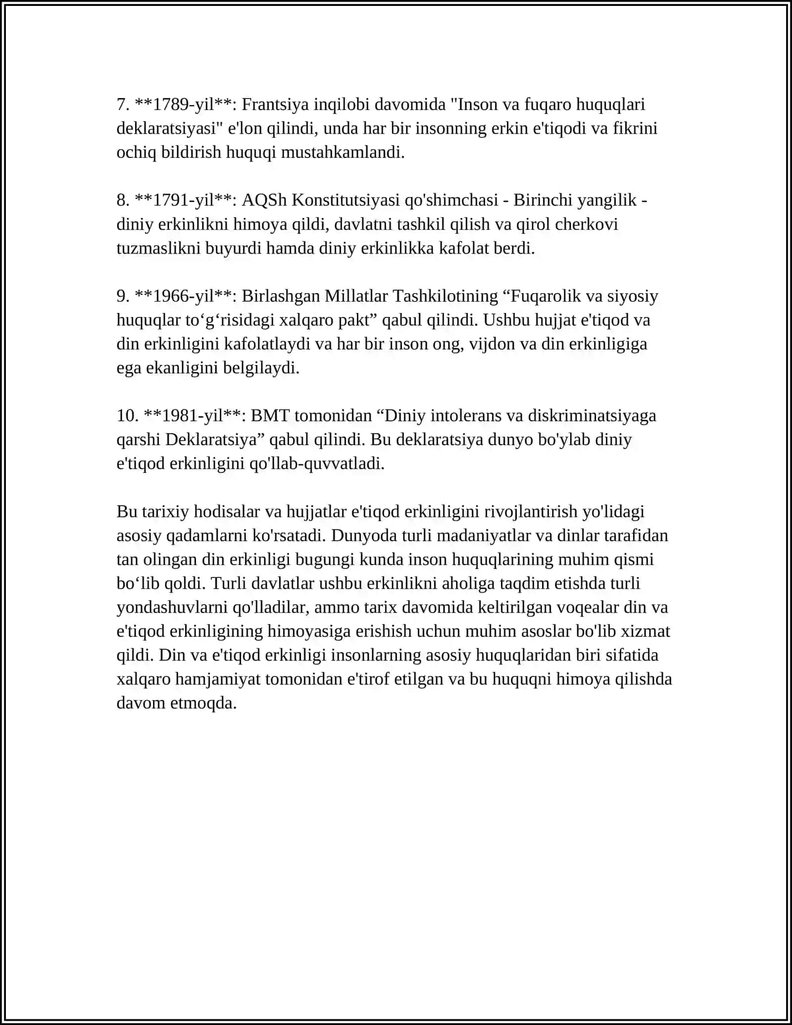 VIJDON VA E'TIQOD ERKINLIGINING TA'RIFI 4