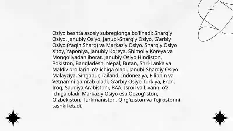 Jahon subregionlari 4