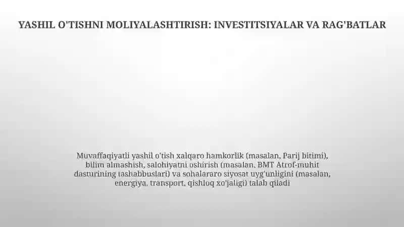 Yashil iqtisodiyot 4