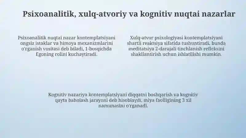 Tafakkur borasidagi psixologik nazaryalar 4