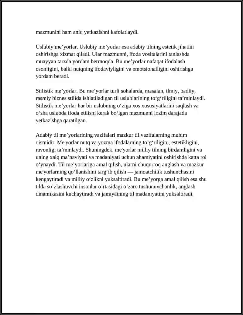ADABIY TIL MEʼYORLARI 4