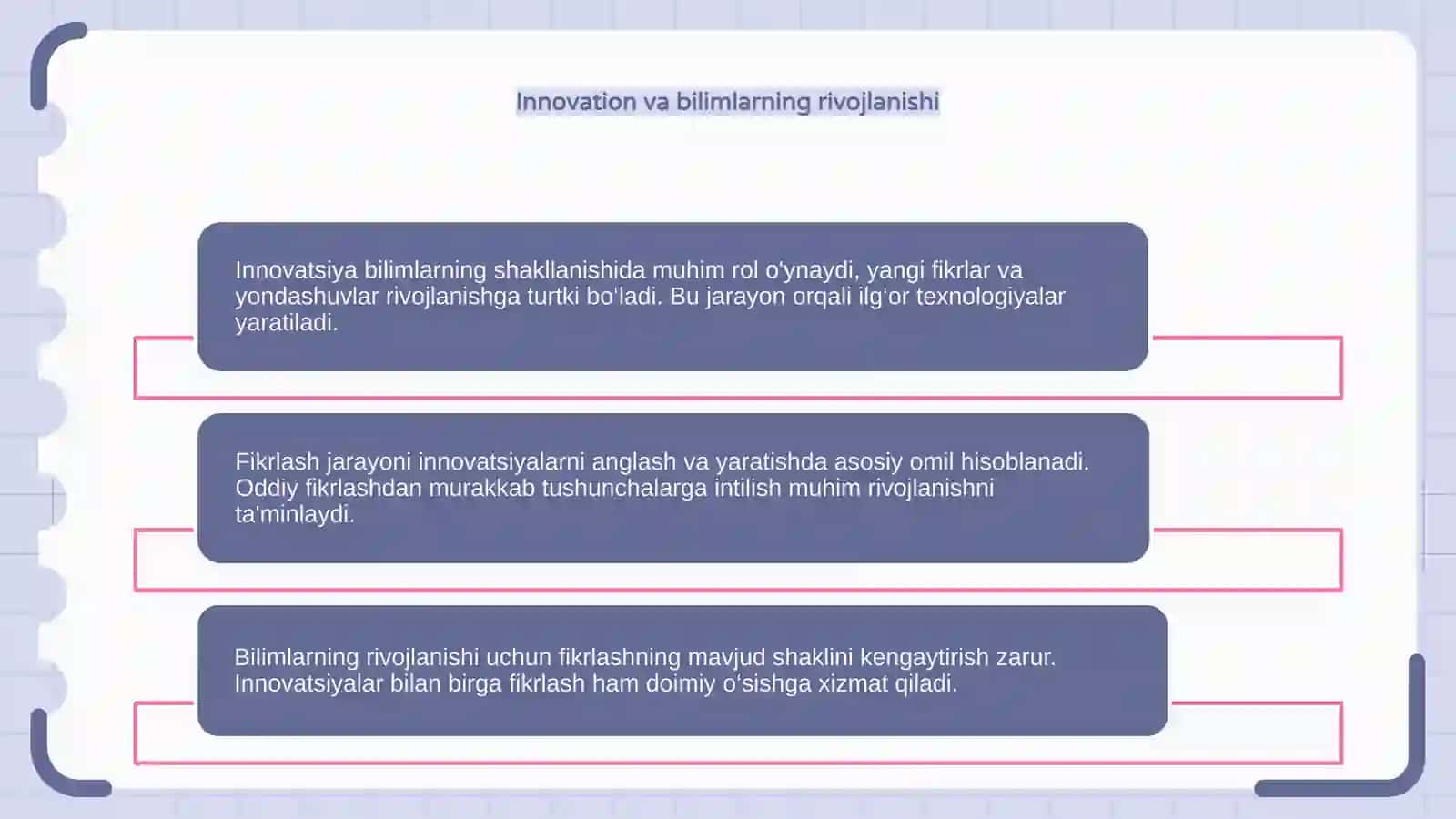Innovation bilimlarning shakllanishida fikrlashning òrni 4