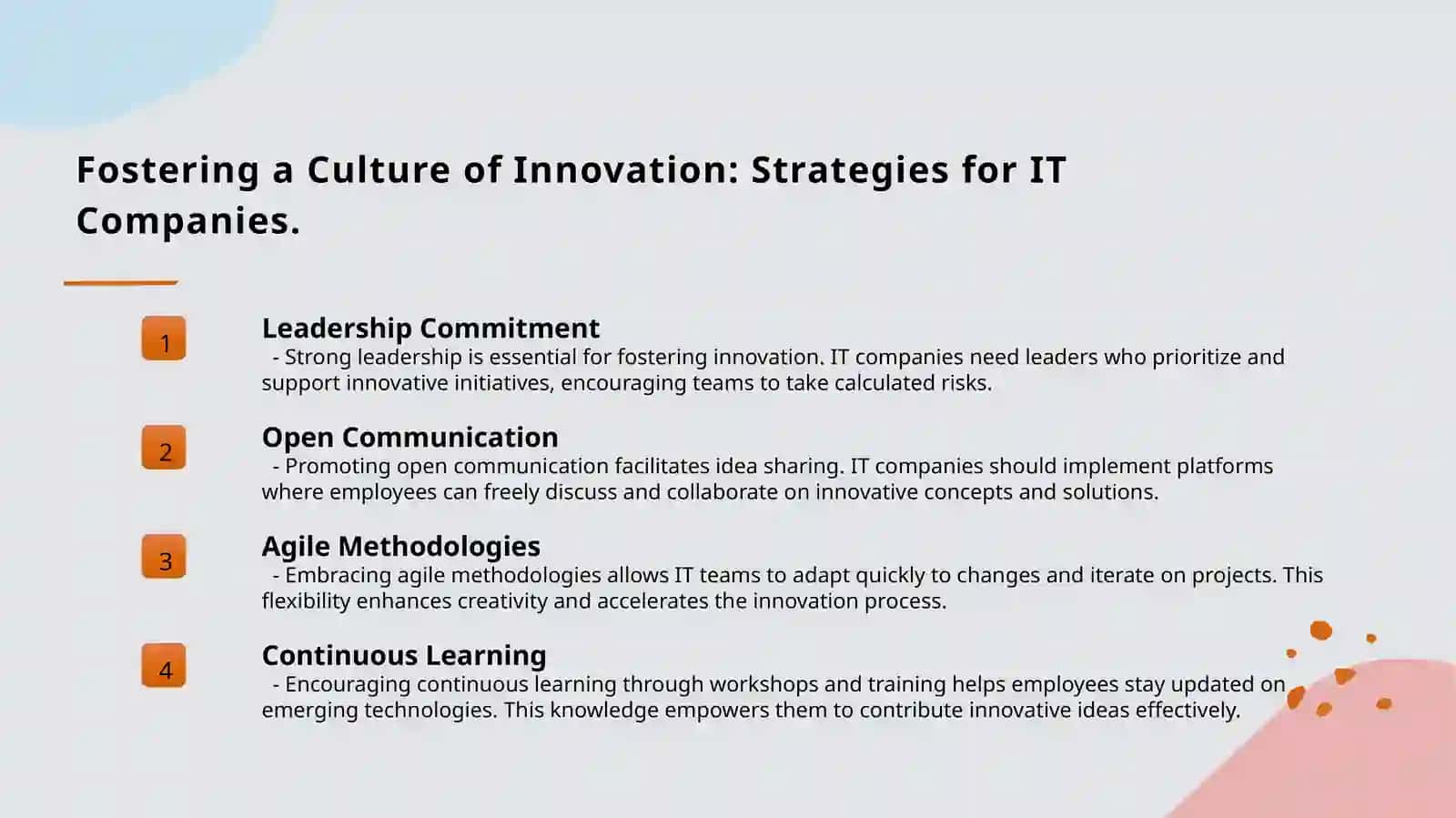 Disruptive Technologies in IT Companies 4