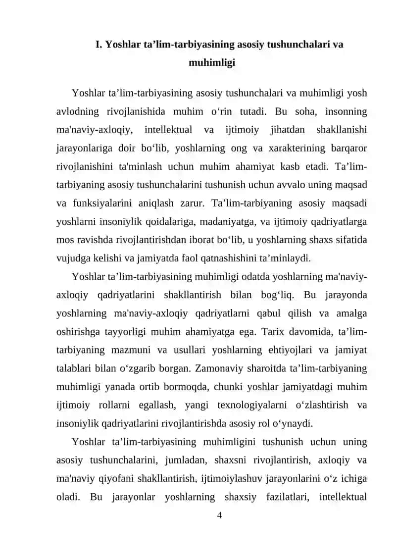 Yoshlar ta’lim-tarbiyasi muammolari 4